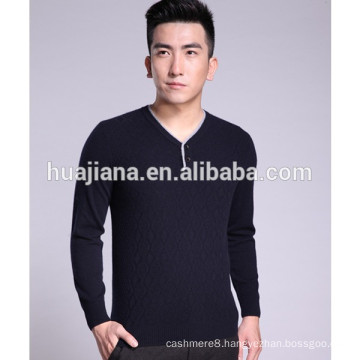 Inner Mongolia cashmere man's V neck sweater